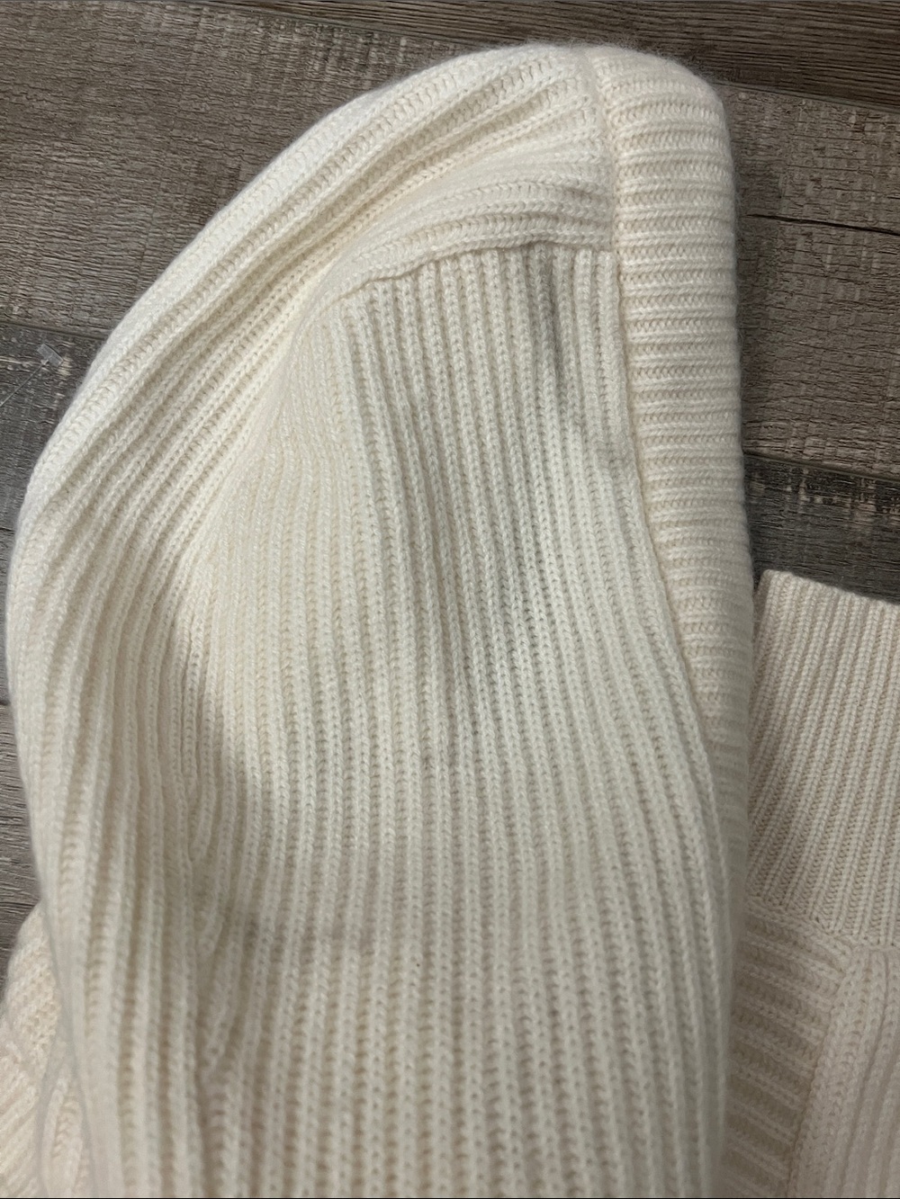 NakedCashmere Ivory Zip-Front Hooded Sweater size M NWT - Picture 16 of 16